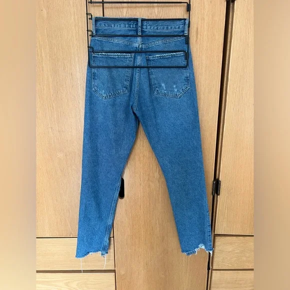 Agolde ripped straight leg jeans - Picture 3 of 4